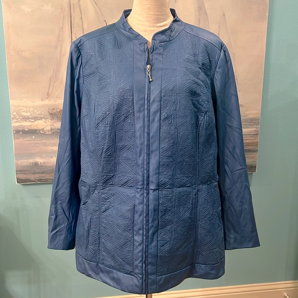TanJay Blue Zip Up Jacket, 22W